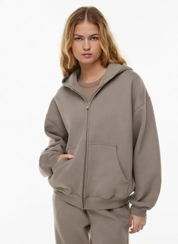 cozy fleece mega zip hoodie sold by Aritzia