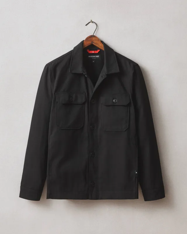 Men's Shirt Jacket  - Black sold by American Giant