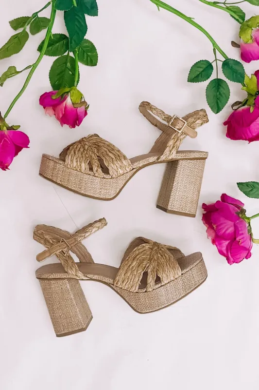 Sunset Strolls  Platform Sandals (LAST ONE - SIZE 5.5) sold by Bella Rose boutique