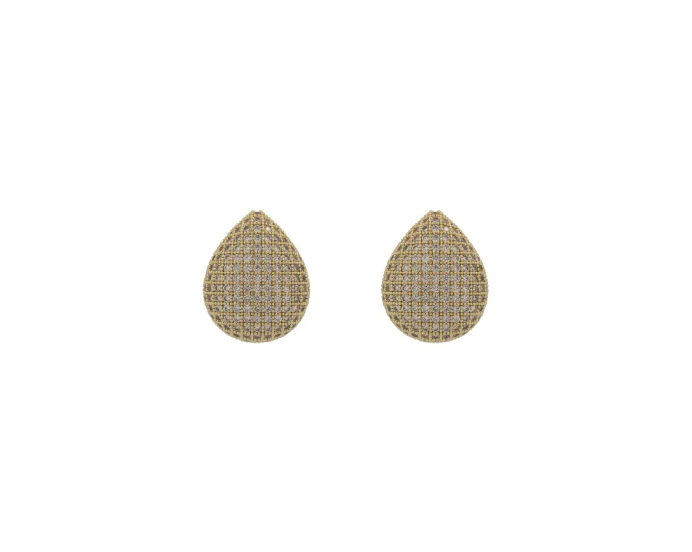 THE PAVÉ TEARDROP EARRINGS sold by Lisa Gozlan