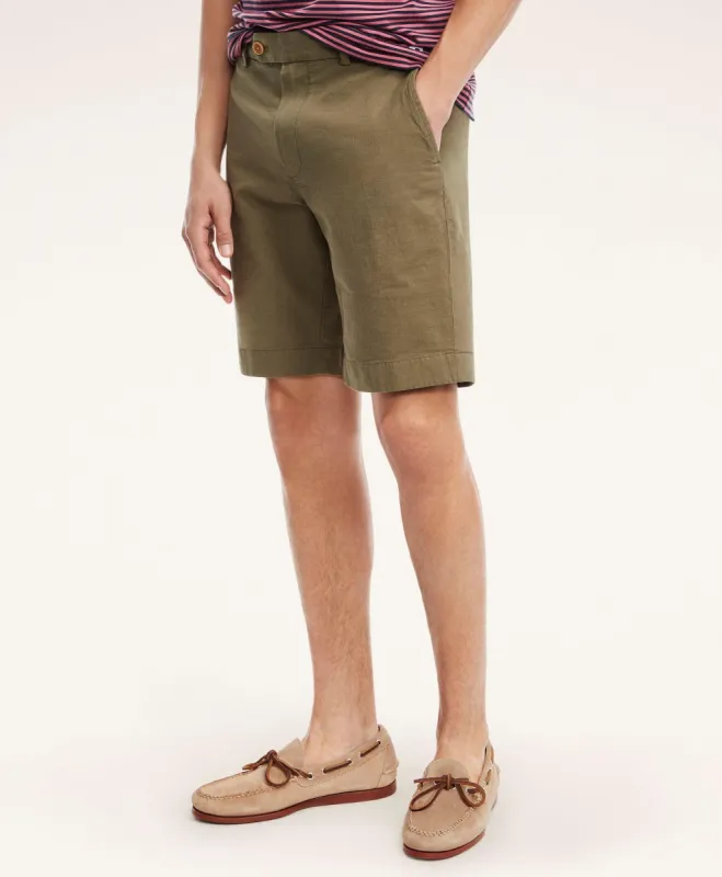 Stretch Cotton Linen Shorts sold by Brooks Brothers