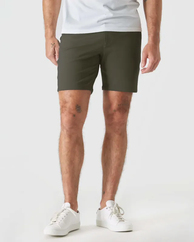 7" Military Green Comfort Knit Chino Shorts sold by True Classic