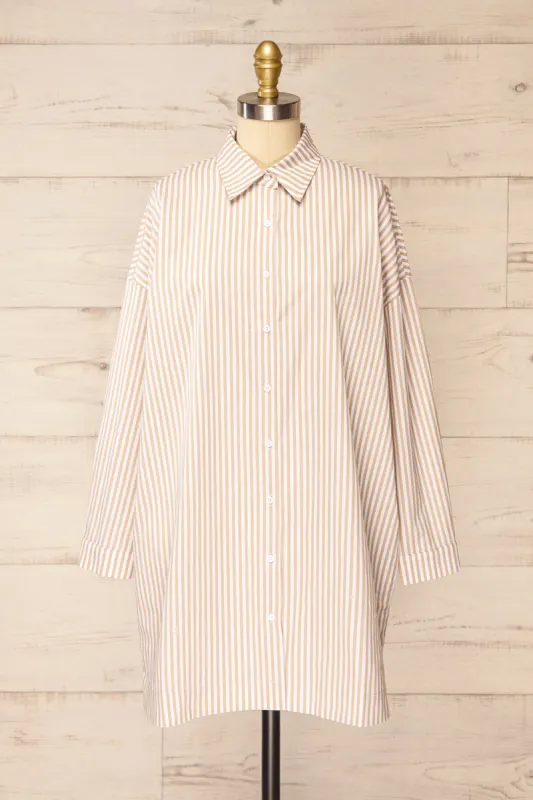 Alistaire | Oversized Striped Shirt Dress sold by Boutique 1861