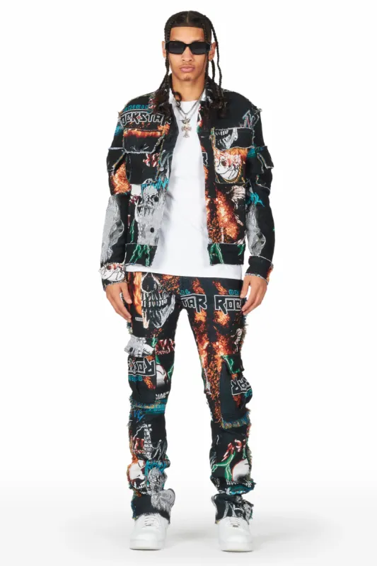 Zarin Tapestry Trucker Jacket sold by Rockstar Original