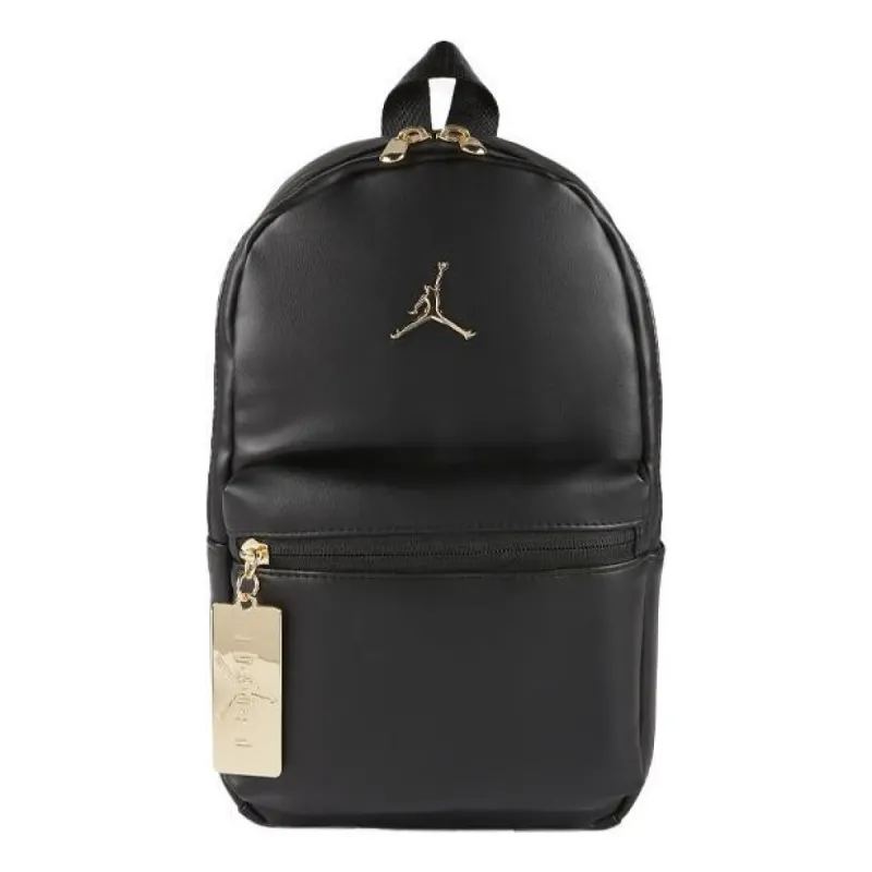 Air Jordan Logo Backpack 'Black Gold' DH0410-010 sold by KicksCrew