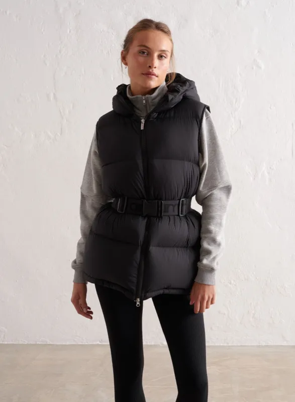 Belted Down Vest | Parallel