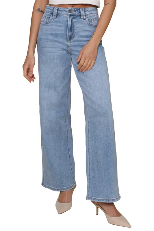 High Rise Medium Straight Leg Jeans sold by Mixology