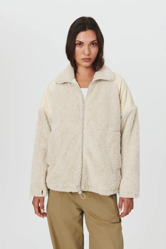 Kie Sherpa Jacket sold by Rowie the Label