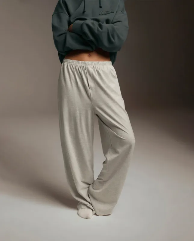 Modal Cotton Pants - Grey Melange sold by Adanola