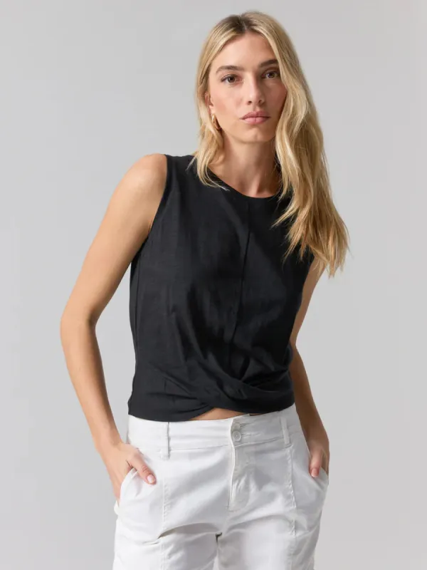 Twisted Tank | Black sold by Belletique