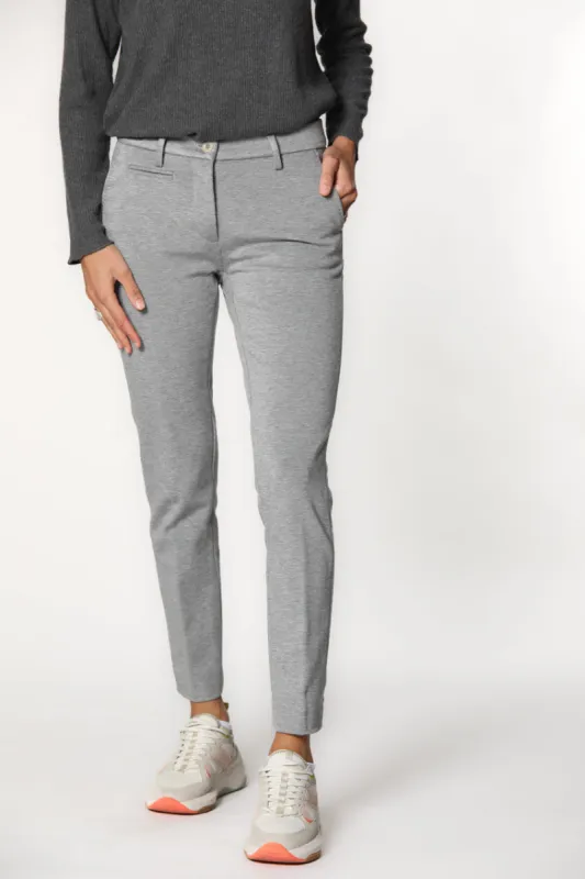 New York Slim woman technical jersey chino pants ① sold by Mason's