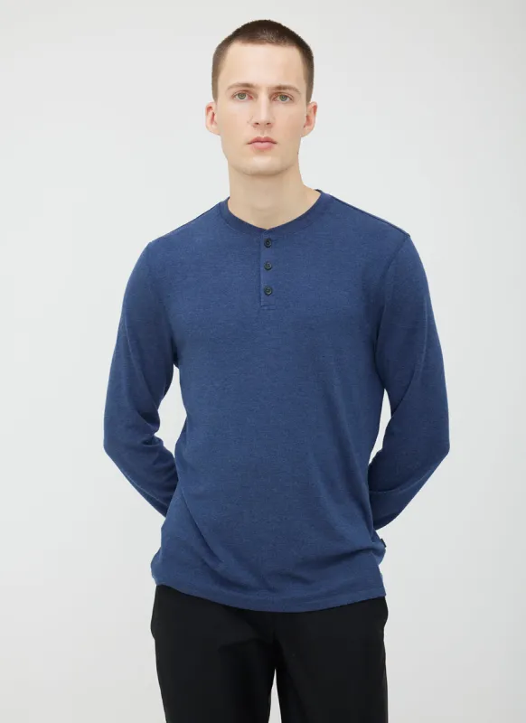 Brushed Long Sleeve Henley sold by Kit and Ace