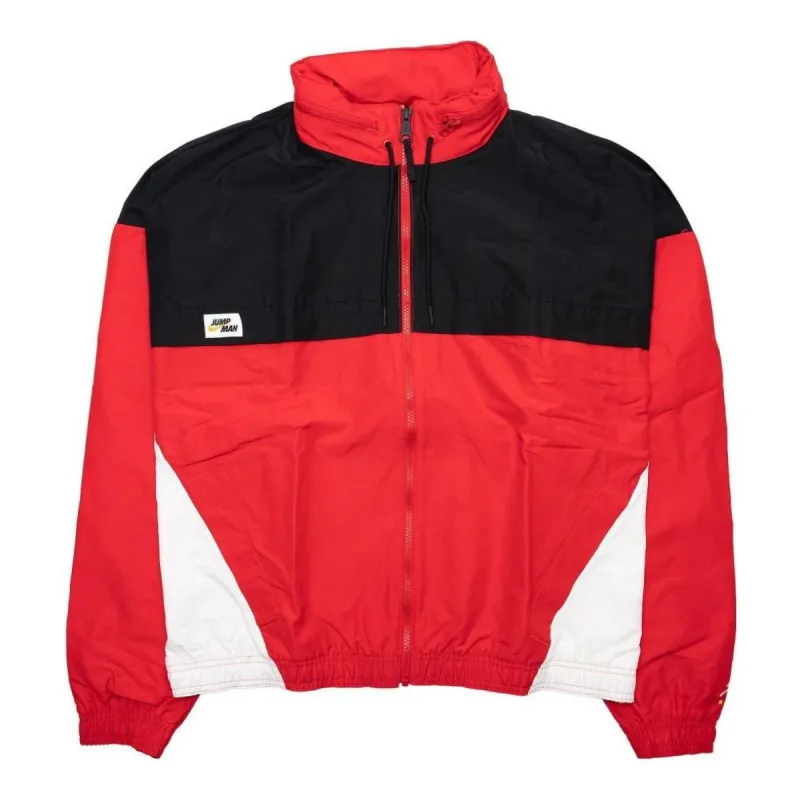 Air Jordan Jumpman Windbreaker Jacket 'University Red Black' DA7172-687 sold by KicksCrew