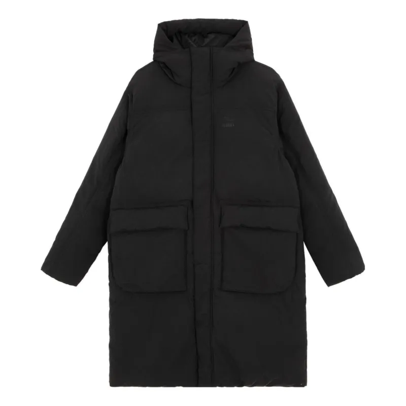 Puma Long Down Coat 'Black' 621684-01 sold by KicksCrew