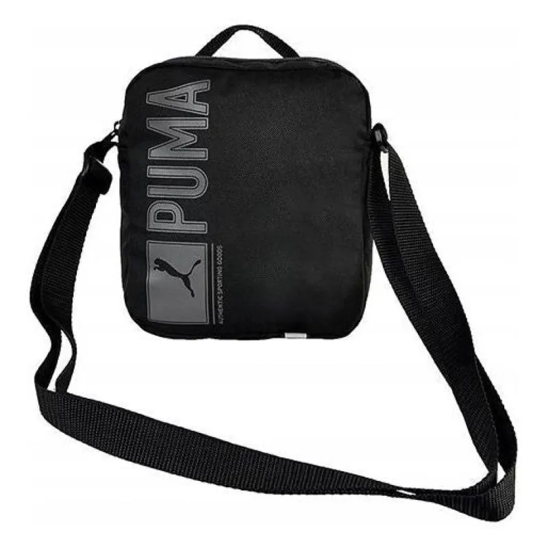 Puma Pioneer Shoulder Bag 'Black Grey' 073472-01 sold by KicksCrew
