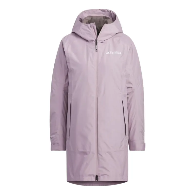 (WMNS) adidas Terrex 3-In-1 Rain.Rdy Super Inner Jacket 'Pink Brown' IP0728 sold by KicksCrew