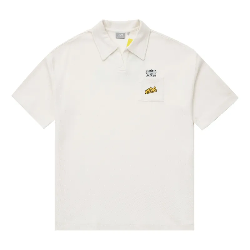 (WMNS) New Balance x SEIJI ANDY Polo Tee 'White' 5FD26272-IV sold by KicksCrew