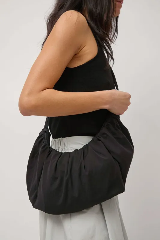 【NONCODE】Morton side shirring shoulder bag Amomento Shirring Bag in Black | Parallel