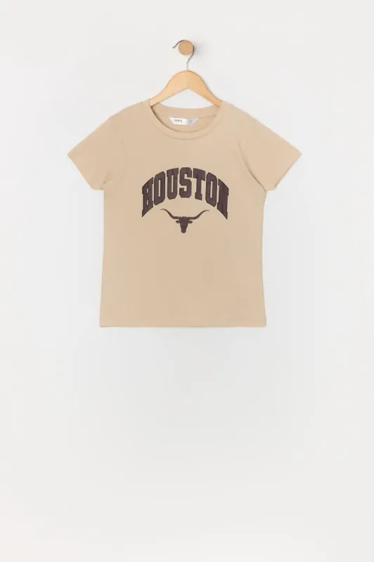 Girls Houston Graphic T-Shirt sold by Urban Planet