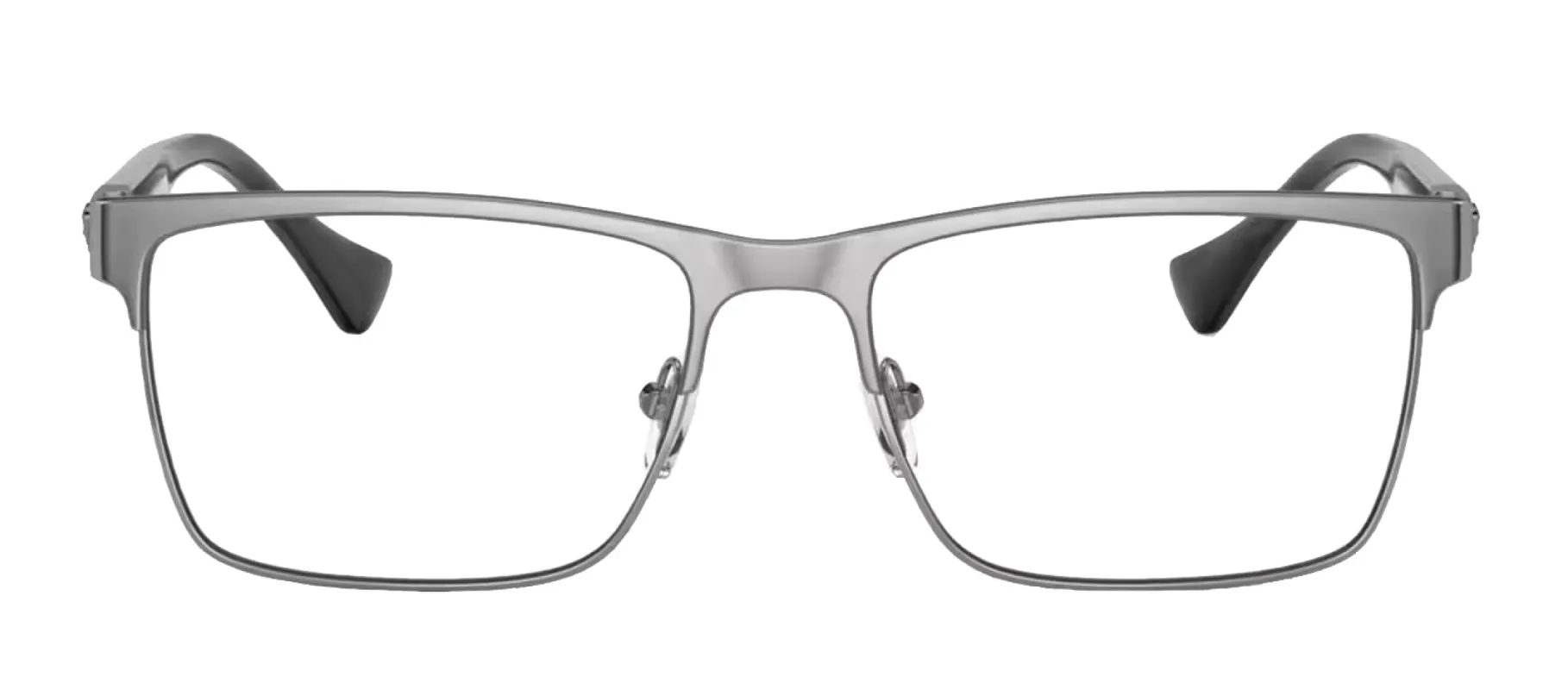 Versace VE 1285 1001 Rectangle Metal Gunmetal Eyeglasses with Logo Stamped Demo Lenses sold by Gaffos