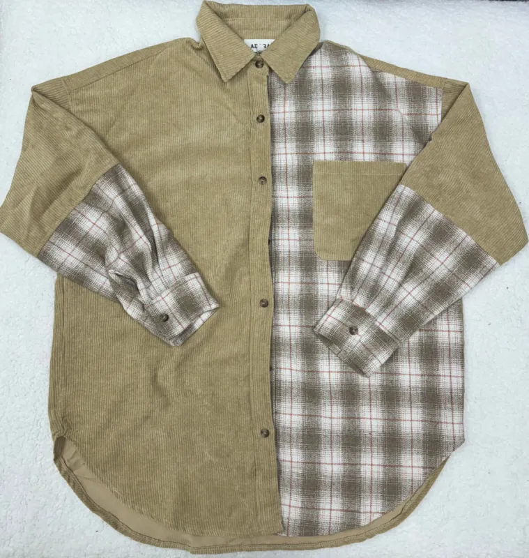 Plaid Button Up Jacket sold by Sunkissed Coconut