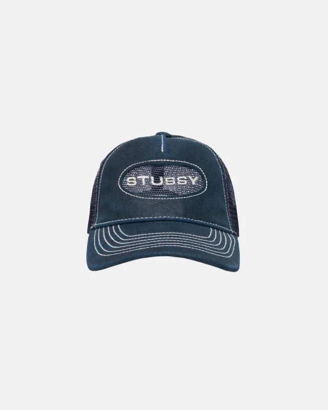 LOW PRO TRUCKER CUT-OUT LEATHER SNAPBACK | Parallel