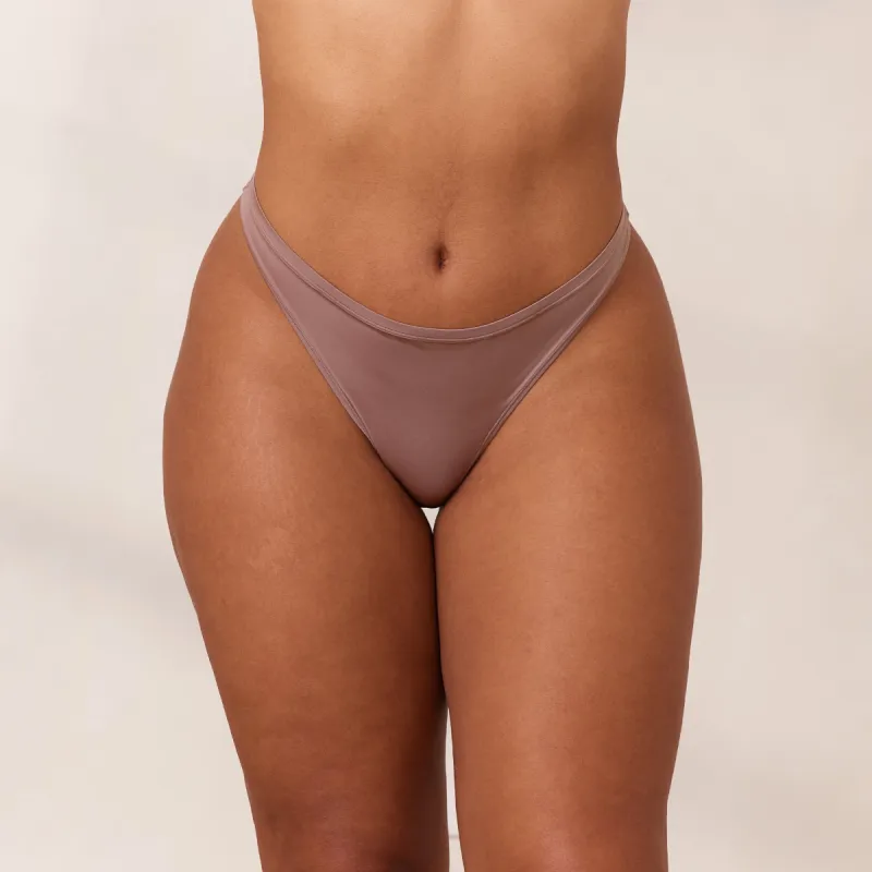 Barely There Thong - Mauve sold by Lounge Underwear