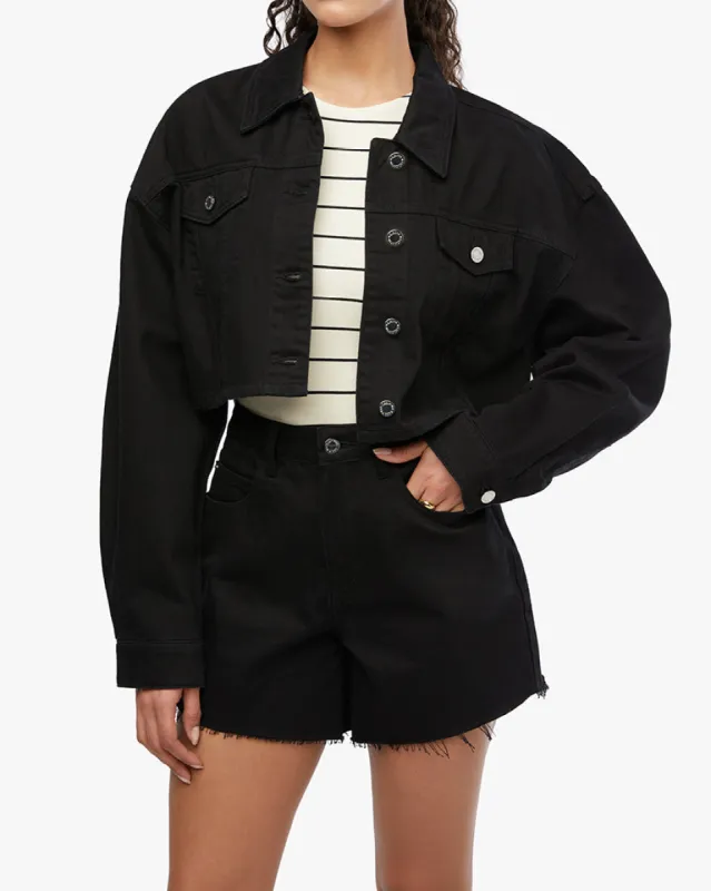 Cropped Denim Jacket sold by WeWoreWhat