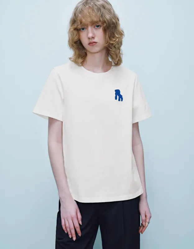 Crew Neck Straight T-Shirt sold by Urban Revivo