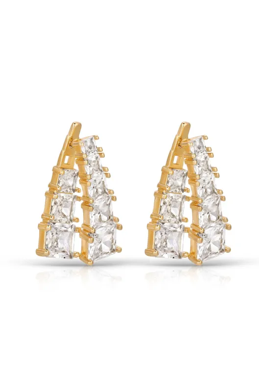 Front and Back Crystal Dangle Earrings sold by ettika