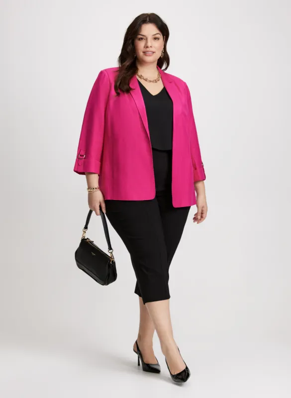 Shirt Collar Jacket & Side Slit Pants sold by Laura