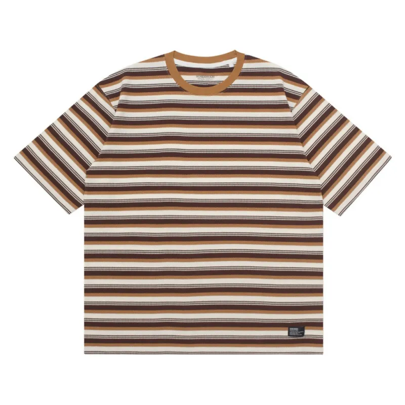 T-Shirt Stripe OVERSIZED AZULF WHITE BROWN sold by Screamous
