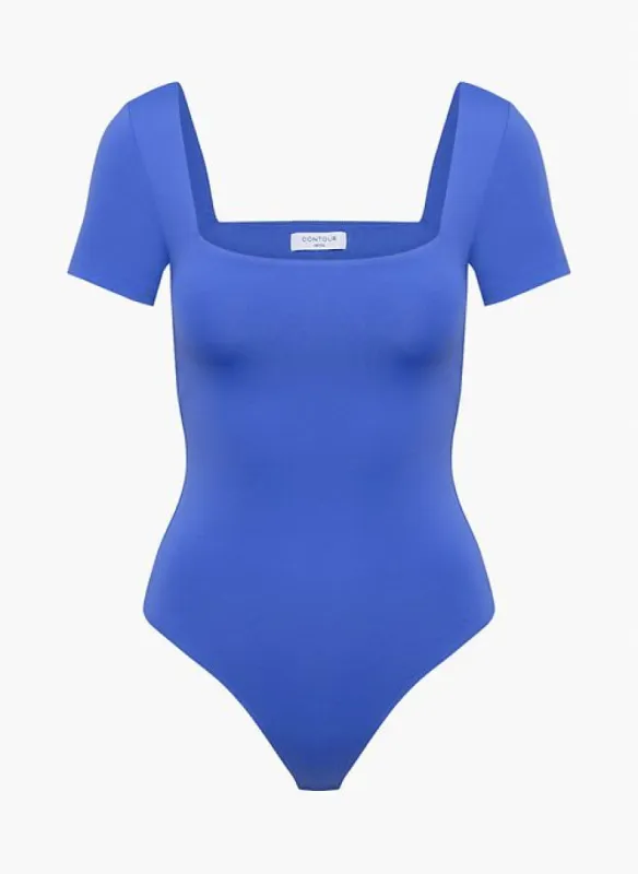 contour squareneck shortsleeve bodysuit sold by Aritzia