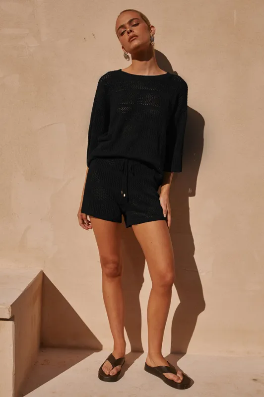 SAMIA TOP - BLACK sold by Runaway The Label
