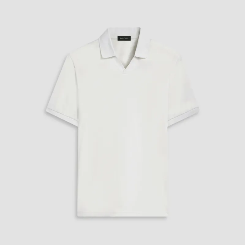 Marled Johnny Collar Polo sold by Bugatchi