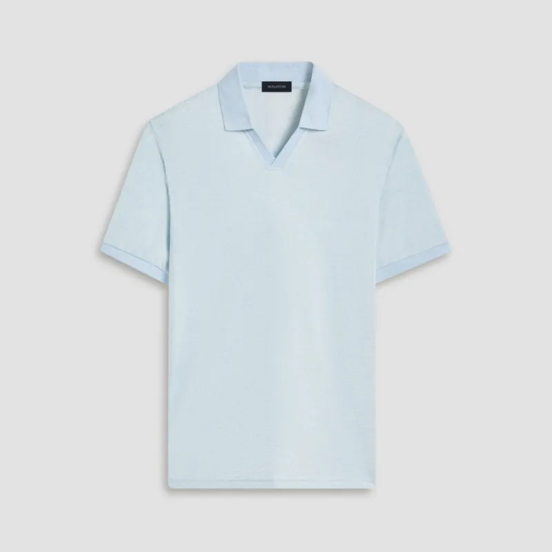 Marled Johnny Collar Polo sold by Bugatchi