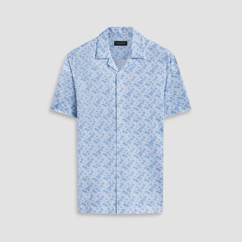 Cole Tropical OoohCotton Camp Shirt sold by Bugatchi