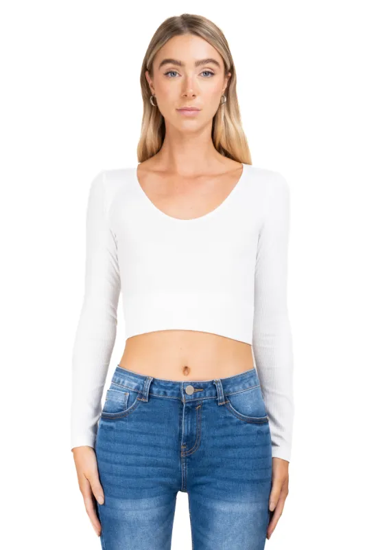Top crop manga larga seamless sold by Shasa
