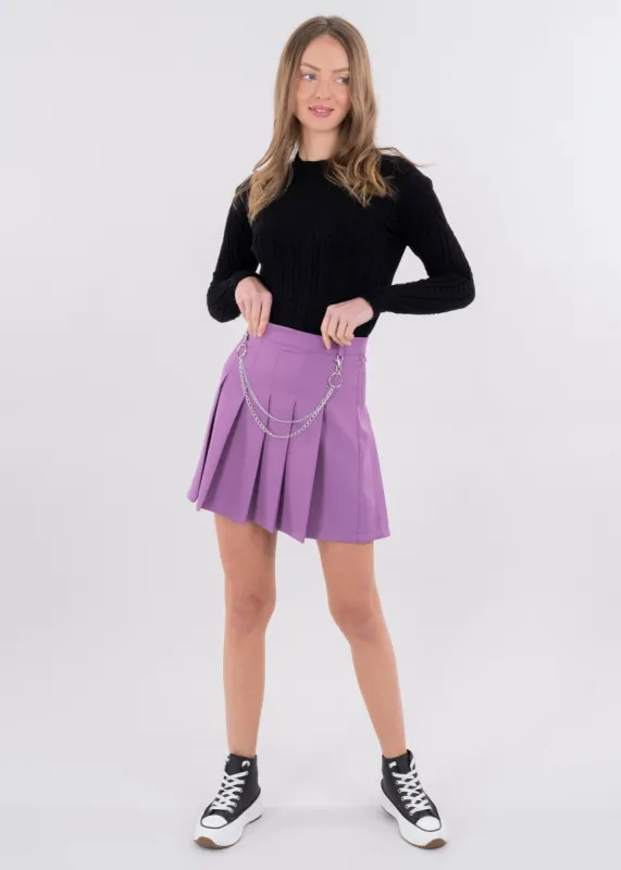 Falda mini tableada cadena sold by Shasa