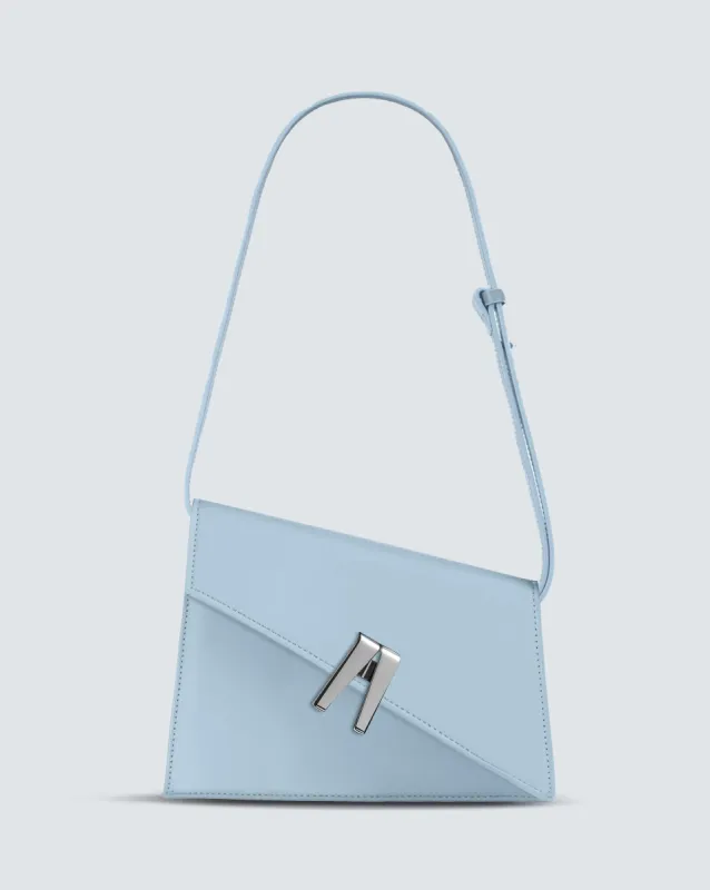 Asymmetric Flap Crossbody Bag - Blue sold by JW PEI