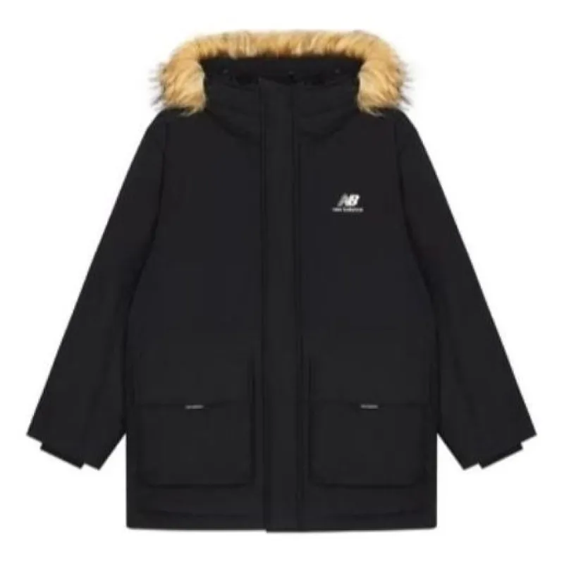 New Balance Color Block Down Jacket 'Black' AMJ23355-BK sold by KicksCrew