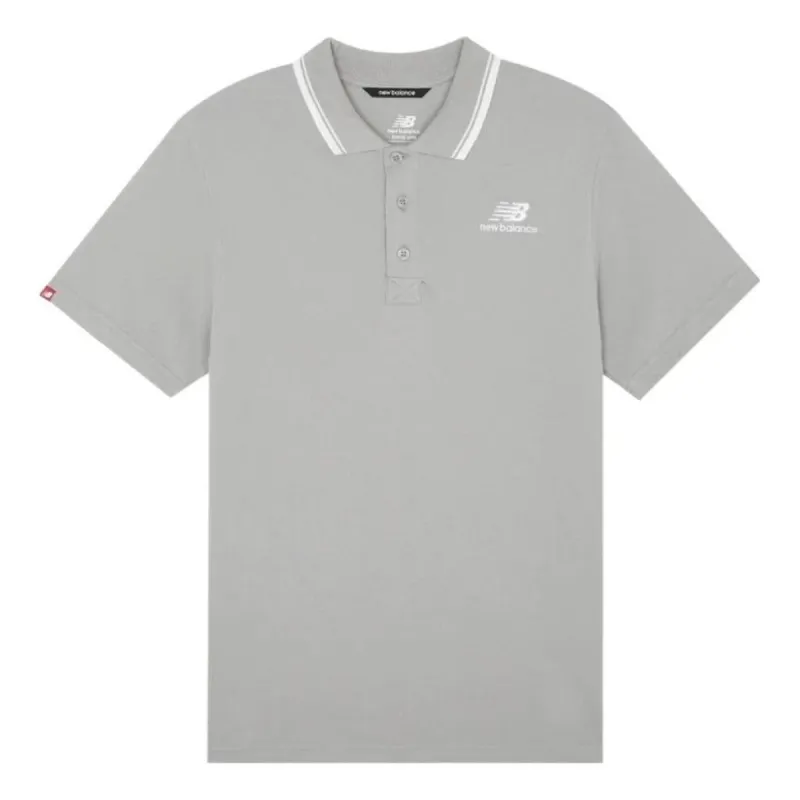 New Balance Short Sleeve Polo Shirt 'Grey' AMT01983-TAG sold by KicksCrew