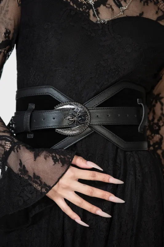 Funeral Web Waist Belt sold by Killstar