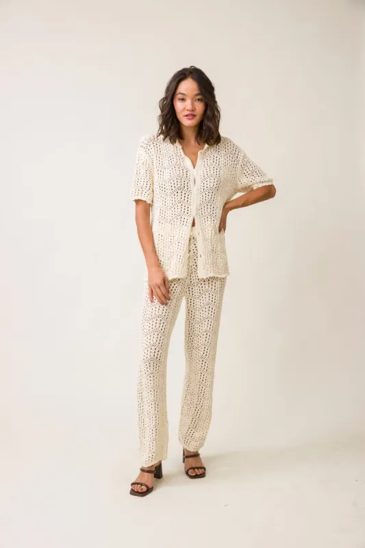 POPPIE CROCHET PANTS sold by Line & Dot