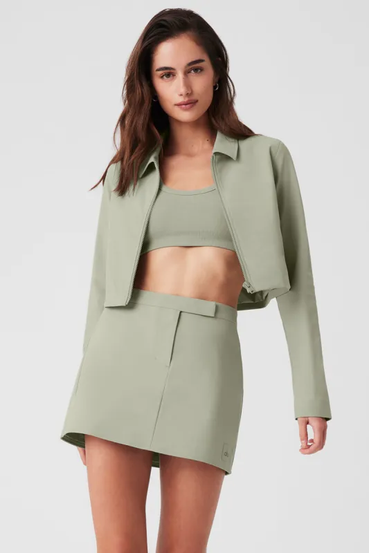 Cropped High Speed Jacket - Limestone sold by Alo Yoga