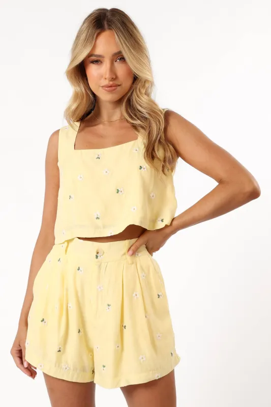 Tiana Short Set - Yellow sold by Petal & Pup