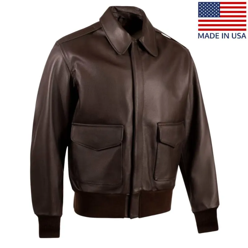 Legendary Fighting Falcon Men's A-2 Flight Jacket sold by Legendary USA