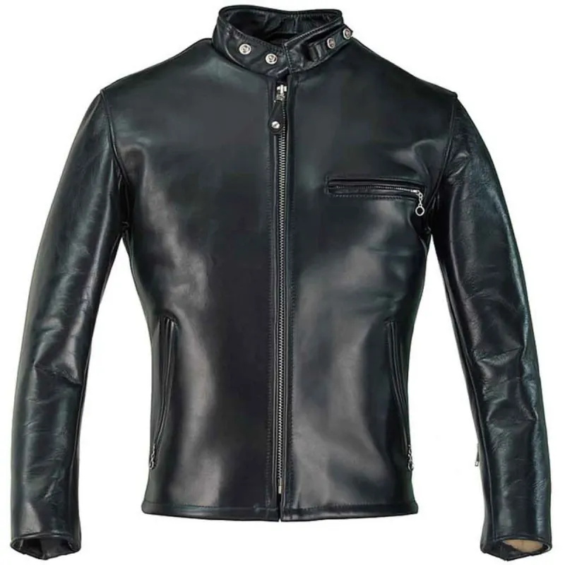 Schott NYC Mens 641HH Horsehide Cafe Racer Motorcycle Jacket sold by Legendary USA