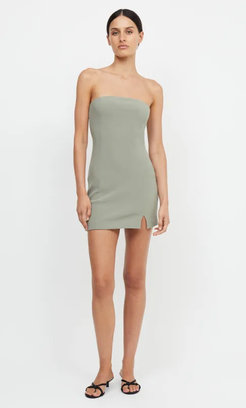 KARINA STRAPLESS SPLIT MINI  - SAGE sold by bec + bridge