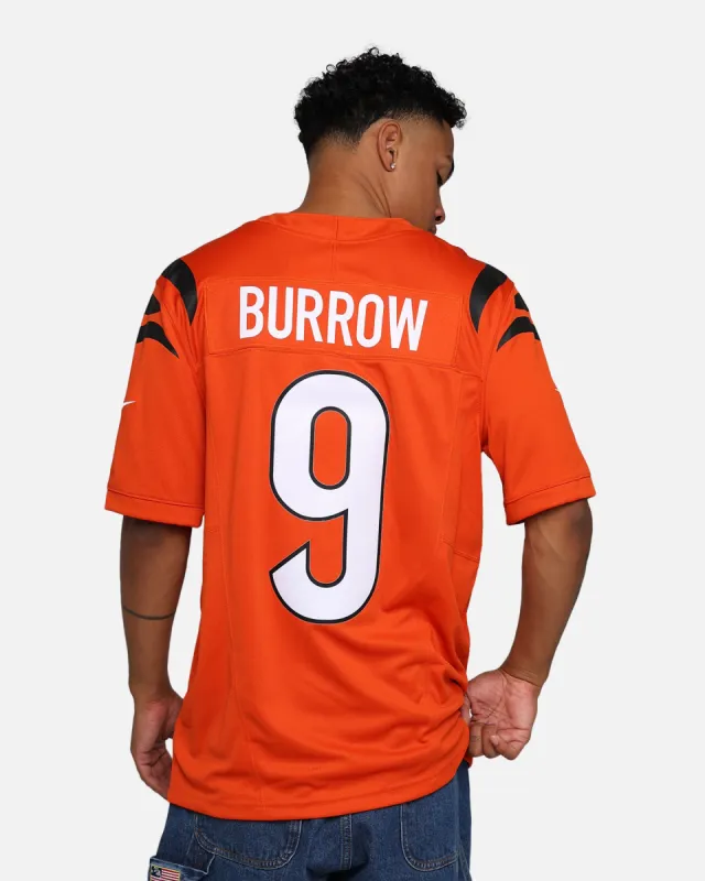 Nike Cincinnati Bengals Joe Burrow #9 Limited Jersey University Orange sold by Culture Kings